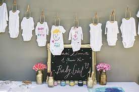 Decorate Onesies Photo By Michele Beckwith Photography Pink Gold Baby Shower Gold Baby Showers Baby Shower Onesie
