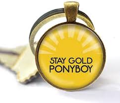 Hinton stay gold, ponyboy, stay gold. Amazon Com Stay Gold Ponyboy The Outsiders Reference Pendant Keychain Bible Quote Pendant Christian Insect Art Keychain Keychain Unique Keychain Customized Gift Everyday Gift Key Chain Home Kitchen