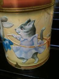 Vintage cookie tin, lambertz musical tin, cookie storage with lid, o christmas tree, collectible red tin, shortbread baking gift, kitchen. German Lambertz Musical Tin Anthropomorphic Vintage German Etsy Dancing Animals Deck The Halls Song Musicals