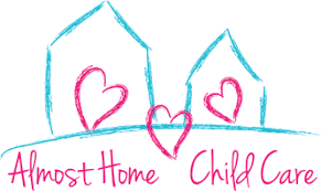 Almost Home Child Care Registered Home Daycare Saginaw Lake Worth Texas Child Care Logo Daycare Logo Kids Cove