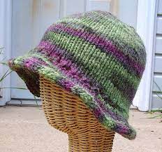 Floppy Brim Hat Worsted Weight Yarn Chemocaps Knitted Hats Knitting Baby Hats Knitting
