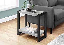 Monarch Specialties Rectangular Narrow End 1 Storage Shelf For Living Room Or Bedroom Modern Side Table Living Room Side Table Modern Side Table Accent Table