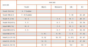 Wigwam Socks Size Chart 2019