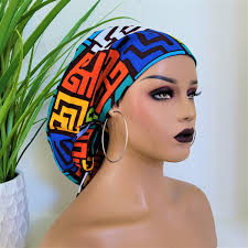 Ankara Fabric Satin Lined Scrub Cap: Ponytail Doctor/nurse Hat