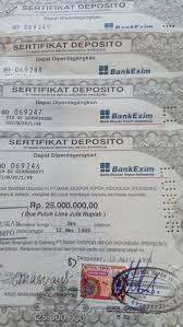 We did not find results for: Jual Sertifikat Deposito Bank Exim Di Lapak Tommy Collection Bukalapak