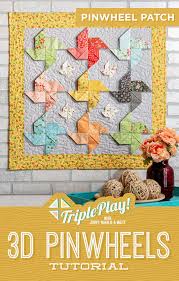 Triple Play Pinwheel Patch Quilt Missouri Star Quilt Company Tutorials Quilting Projects Missouri Star Quilt Company