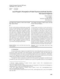 How to identify pig fat code in food ingredients. Pdf Local People S Perception Of Halal Tourism And Arab Tourists The Case Of Sapanca