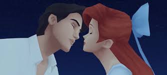 ariel and eric almost kiss and sora making sure to keep it pg-13