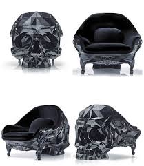 jp 不止於設計on instagram 第一眼看到這張黑色水晶造型骷髏椅就想到 館長 power3067830678 我覺得他一定會喜歡啊啊啊 而且這張椅子重達75公斤 簡直就是另一種 重訓椅 來介紹一下它 black decor chair design skull fashion