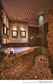 Corner 2 Person Tub Enclosureless Shower Might Need A Raised Lip On The Floor To Prevent Water Spillage Dream Bathrooms Dream House House