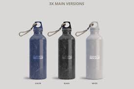 Aluminum Water Bottle Mockup Bottle Mockup Aluminum Water Bottles Water Bottle