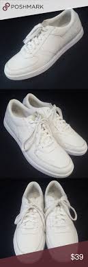 Rockport Xcs Men S 9 5 White Leather Sneakers White Leather Sneakers Leather Sneakers Sneakers