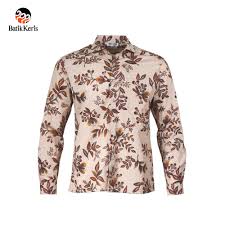 Kemeja Slimfit Batik Lengan Panjang Motif Keris Kusumo Arum - Batik Keris Online