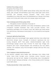 Karakteristik jiwa yang sehat kementrian kesehatan ri (2012) menyebutkan individu dengan. Definisi Pola Hidup Sehat Docx
