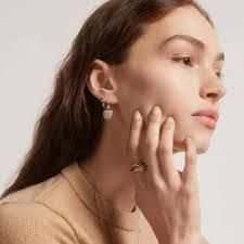 Ti Sento Dazzling Pavé & Green Stone Duo Ring