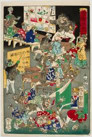 Manga wall room design pinterest pins ideas for a protest. Kawanabe KyÅsai The Demon Of Painting Invented Manga In 1874 Artsy