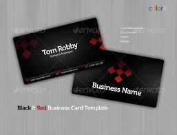 Add your logo simple minimalist editable color square business card. Black Red Business Card Template By Colorx Graphicriver