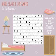 New daily puzzles each and every day! Easy Word Search Crossword Puzzle In The Bedroom For Children In Elementary And Middle School Fun Way To Practice Language Comprehension And Expand Vocabulary Includes Answers Vector Illustration Royalty Free Cliparts Vectors