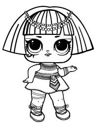 1000 plus free coloring pages for kids to enjoy the fun of coloring including disney movie coloring pictures and kids favorite cartoon characters. Cute Lol Coloring Pages Pharaoh Babe Printable Color Lol Doll Disney Cartoon Pictures Ecolorings Info