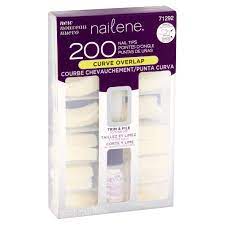 Nailene Nail Tips Curve Overlap 200 Count Justdealsstore Com Justdealsstore Com In New Jersey