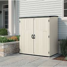 Utility shed for storing long handled tools and garden accessories. Craftsman Garden Shed Vertical 4 X 6 White And Grey Bmsc6251 Rona