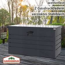 Kissenbox garten garten gartenmobel accessoirs fur den garten truhe flor pircher moderne truhe forte conmoto garten holz kissen dekorative auflagenbox aus holz kissenbox auflagenbox truhe garten box poly rattan storage box garden chest cushion deuba casaria auflagenbox 122x56x61 cm poly rattan wasserdicht. Auflagenbox Metall Geratebox Aufbewahrungsbox 2 Gasdruckfedern Kissenbox Garten Ebay