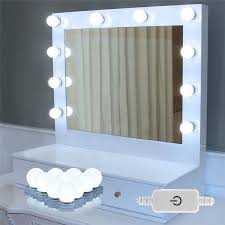 Hurrise Beauty Dimmable Led Hollywood Blub Makeup Mirror Light Lamp Walmart Com In 2020 Vanity Table Set Makeup Vanity Lighting Mirror With Led Lights