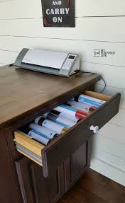 Diy Craft Station Or Kitchen Island Made From A Kitchen Cabinet Diy Crafts Desk Craft Table Old Kitchen Cabinets