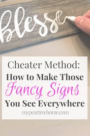 Love the look of rustic signs and not yet ready to decorate with the mass producing quazi rustic looking offerings at your local craft store, target or walmart? Cheater Method How To Make A Diy Sign Diy Wood Signs Diy Signs Diy Projects To Try