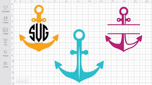 The free images are pixel perfect to fit your design and available in both png and vector. Anchor Svg Files For Cricut Silhouette Cut Files Anchor Monogram Svg Youtube