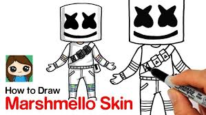Stay tooned for more tutorials! How To Draw Marshmello Fortnite Skin