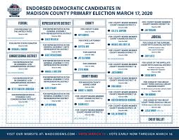 See Our Sample Ballot Of Endorsed Madison County Il Democratic Party Facebook