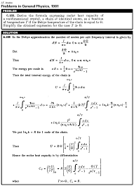 About press copyright contact us creators advertise developers terms privacy policy & safety how youtube works test new features press copyright contact us creators. Derive The Formula Expressing Molar Heat Capacity Of A Unidimensional Crystal A Chain Of Identical Atoms As A Function Of Temperature T If The Debye Temperature Of The Chain Is