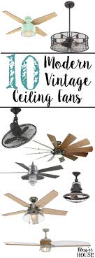 Additionally, our ceiling fans range from small (29 inches) to large (60 inches) and covers a large variety of styles including industrial, tropical, nautical, outdoor, airplane, flower, and more! 10 Modern Vintage Ceiling Fans Bless Er House