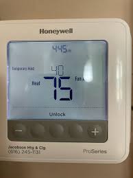 Enter the unlock code that was used when the thermostat was placed into a locked state, using the up/down buttons and the next button to change . We Just Moved Into A New Home With A Honeywell Pro Series Thermostat And Weren T Given Any Information On How To Use It