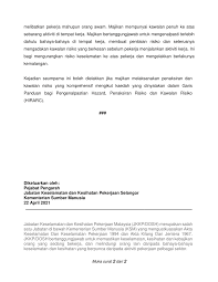 Akta keselamatan dan kesihatan pekerjaan 1994 adalah satu perundangan di malaysia yang telah diwartakan pada 25 februari 1994 oleh parlimen malaysia. Dosh Selangor Jkkpsl Twitter