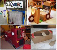 Build a pirate ship out of cardboard boxes for the ultimate pirate showdown! 32 Things To Make Using A Cardboard Box Diy Cardboard Box Diy Cardboard Box Crafts Diy Box