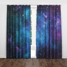 4.6 out of 5 stars 14. Galaxy Space Themed Window Bedroom Curtain Blue Star Sky Drapes