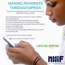 Check spelling or type a new query. How To Pay Nhif Late Penalty Fee Via Mpesa Method