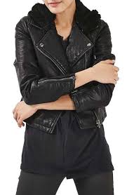 Topshop Maggie Faux Leather Biker Jacket With Hood Faux Leather Biker Jacket Faux Leather Motorcycle Jacket Biker Jacket
