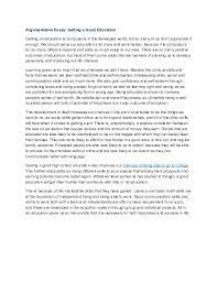 This statement has caused great controversy over the past decades. Doc Argumentative Essay Getting A Good Education Muhd Syahmi Academia Edu