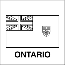 Printable flags coloring cages joined series: Clip Art Flags Ontario B W I Abcteach Com Abcteach