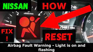 Nissan - How To Reset / Fix Airbag Light In 2 Min - Fast & Easy! No Tools!  - Youtube