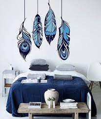 It's weird, but this clever painting technique gives you an interesting pattern in an instant. Feather Wall Art Wall Decoration Nursery Wall By Dreamkidsdecal Creative Wall Art Creative Wall Painting Feather Wall Art