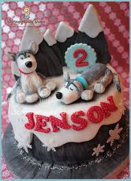Eggless Chocolate Cake For A Little Boy Who Loves His Husky Dogs From Scrumptious Buns Uk Gateau Anniversaire Fimo