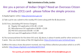 This usually takes one week. India In The Uk On Twitter Are You A Person Of Indian Origin Need An Overseas Citizen Of India Oci Card Please Follow The Simple Process
