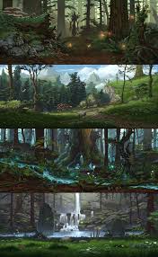 Artstation Eqn Biomes Concepts Benoit Bernard Fantasy Art Landscapes Landscape Concept Fantasy Landscape