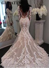 Item Type Wedding Dressessleeve Style Regularbuilt In Bra Yessilhouette Lace Mermaid Wedding Dress Long Sleeve Wedding Dress Lace Wedding Dress Long Sleeve