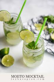 Mojito Mocktail With Fresh Mint Leaves Joyous Apron Recipe Mojito Mocktail Mocktails Orange Recipes