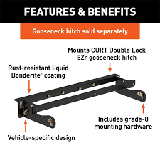 Maybe you would like to learn more about one of these? Curt Double Lock Ezr Gooseneck Hitch Rail Kit Rhr Swag